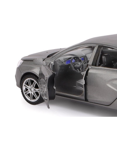 Машина "АВТОПАНОРАМА" LADA VESTA седан, 1/24,  серый, свет. звук. эффекты, в/к 24,5*12,5*10,5 см