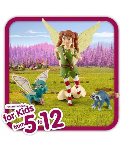 Фигурка Schleich Эльфийка Марвин с Нугуром и Пиу, MOVIE