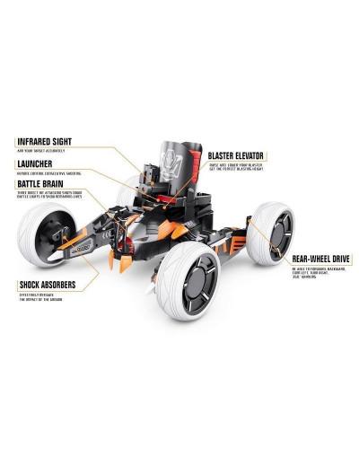 Р/У боевая машина Universe Chariot, лазер, диски, голубая, Ni-Mh и З/У, 2.4G