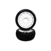 Колеса в сборе с белыми дисками для Himoto E8XBL,  2шт.