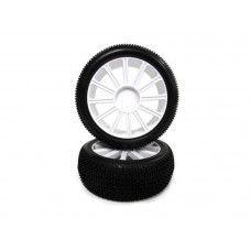 Колеса в сборе с белыми дисками для Himoto E8XBL,  2шт.