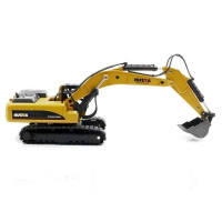 Металлический экскаватор с ковшом HUI NA TOYS 1/40