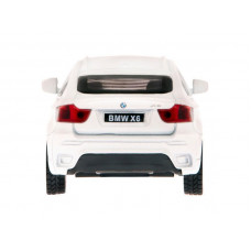 Машина "АВТОПАНОРАМА" BMW X6, 1/43, белый, инерция, откр. двери, в/к 17,5*12,5*6,5 см