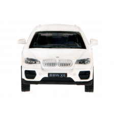 Машина "АВТОПАНОРАМА" BMW X6, 1/43, белый, инерция, откр. двери, в/к 17,5*12,5*6,5 см