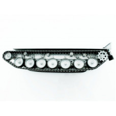 Металлическое шасси для танка Leopard 2A6 (full set, редуктора, электроника)