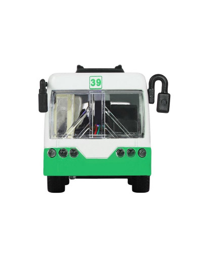 Троллейбус "Автопанорама", зеленый, 1/90, свет, звук, инерция, в/к 22*13,5*5,8 см