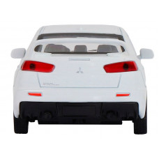 Машина "АВТОПАНОРАМА" Mitsubishi Lancer Evolution, белый, 1/41, откр. двери, в/к 17,5*12,5*6,5 см