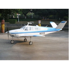 Радиоуправляемый самолет Top RC ST Beechcraft Bonanza V35 голубой 1280мм (шасси) PNP
