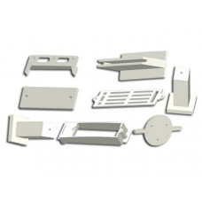 Пластиковые части фюзеляжа к авиамодели  "Mini Cessna" 3G3X