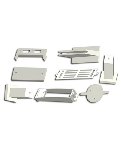 Пластиковые части фюзеляжа к авиамодели  "Mini Cessna" 3G3X