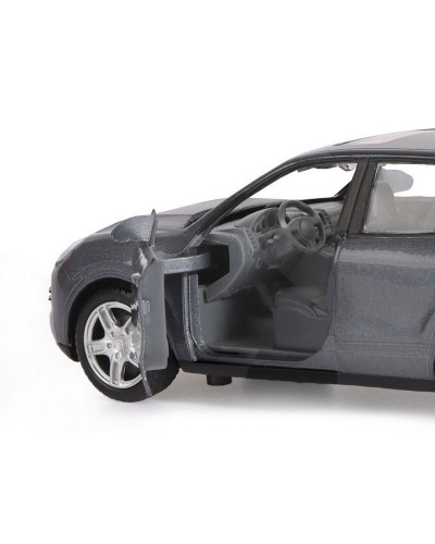 Машина "АВТОПАНОРАМА" Porsche Cayenne S, серый, 1/32, свет, звук, инерция, в/к 17,5*13,5*9 см