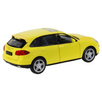 Машина "АВТОПАНОРАМА" Porsche Cayenne S, желтый, 1/32, свет, звук, инерция, в/к 17,5*13,5*9 см