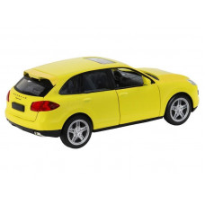Машина "АВТОПАНОРАМА" Porsche Cayenne S, желтый, 1/32, свет, звук, инерция, в/к 17,5*13,5*9 см