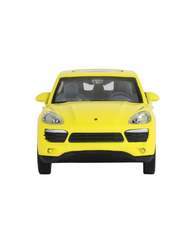 Машина "АВТОПАНОРАМА" Porsche Cayenne S, желтый, 1/32, свет, звук, инерция, в/к 17,5*13,5*9 см