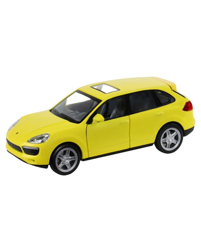 Машина "АВТОПАНОРАМА" Porsche Cayenne S, желтый, 1/32, свет, звук, инерция, в/к 17,5*13,5*9 см