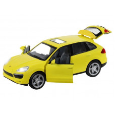 Машина "АВТОПАНОРАМА" Porsche Cayenne S, желтый, 1/32, свет, звук, инерция, в/к 17,5*13,5*9 см