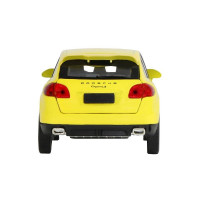 Машина "АВТОПАНОРАМА" Porsche Cayenne S, желтый, 1/32, свет, звук, инерция, в/к 17,5*13,5*9 см