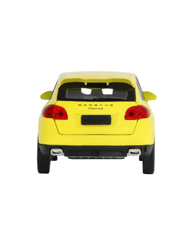 Машина "АВТОПАНОРАМА" Porsche Cayenne S, желтый, 1/32, свет, звук, инерция, в/к 17,5*13,5*9 см