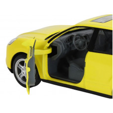 Машина "АВТОПАНОРАМА" Porsche Cayenne S, желтый, 1/32, свет, звук, инерция, в/к 17,5*13,5*9 см