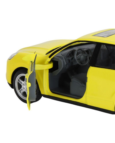 Машина "АВТОПАНОРАМА" Porsche Cayenne S, желтый, 1/32, свет, звук, инерция, в/к 17,5*13,5*9 см