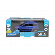 Машина "АВТОПАНОРАМА" LADA GRANTA CROSS, синий, 1/24, свет, звук, инерция, в/к 24,5*12,5*10,5 см