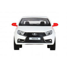 Машина "АВТОПАНОРАМА" Яндекс.Такси  LADA VESTA, белый, 1/24, в/к 24,5*12,5*10,5 см