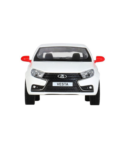 Машина "АВТОПАНОРАМА" Яндекс.Такси  LADA VESTA, белый, 1/24, в/к 24,5*12,5*10,5 см