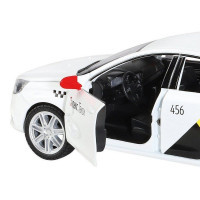Машина "АВТОПАНОРАМА" Яндекс.Такси  LADA VESTA, белый, 1/24, в/к 24,5*12,5*10,5 см