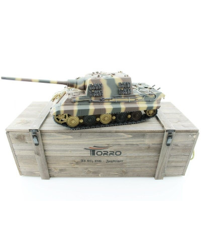 Р/У танк Torro Jagdtiger (Metal Edition) 1/16 2.4G, ИК-пушка, деревянная коробка