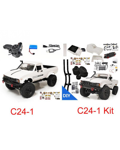 Радиоуправляемая машина WPL пикап Hilux (белый) 4WD 2.4G 1/16 KIT