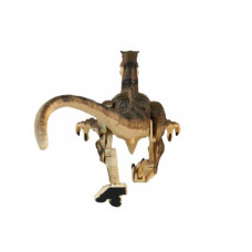 Радиоуправляемый динозавр SUNMIR Велоцираптор (желтый), звук, свет