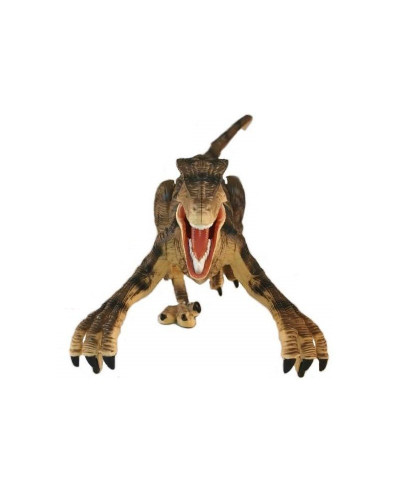 Радиоуправляемый динозавр SUNMIR Велоцираптор (желтый), звук, свет