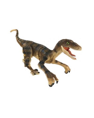 Радиоуправляемый динозавр SUNMIR Велоцираптор (желтый), звук, свет