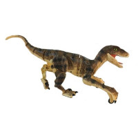 Радиоуправляемый динозавр SUNMIR Велоцираптор (желтый), звук, свет