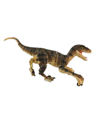 Радиоуправляемый динозавр SUNMIR Велоцираптор (желтый), звук, свет