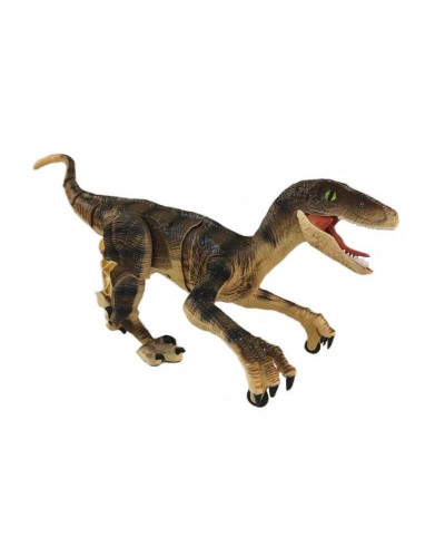 Радиоуправляемый динозавр SUNMIR Велоцираптор (желтый), звук, свет