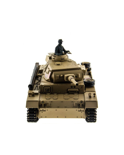 Р/У танк Heng Long 1/16 Panzerkampfwagen III (Германия) 2.4G RTR PRO песочный