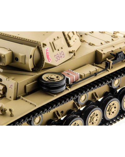 Р/У танк Heng Long 1/16 Panzerkampfwagen III (Германия) 2.4G RTR PRO песочный