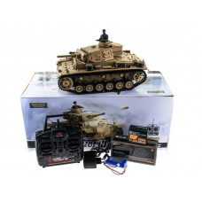 Р/У танк Heng Long 1/16 Panzerkampfwagen III (Германия) 2.4G RTR PRO песочный