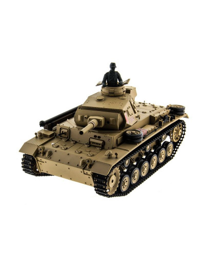 Р/У танк Heng Long 1/16 Panzerkampfwagen III (Германия) 2.4G RTR PRO песочный