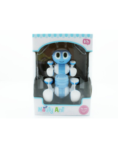 Р/У робот-муравей трансформируемый, звук, свет, танцы (синий)