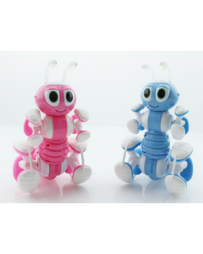 Р/У робот-муравей трансформируемый, звук, свет, танцы (синий)