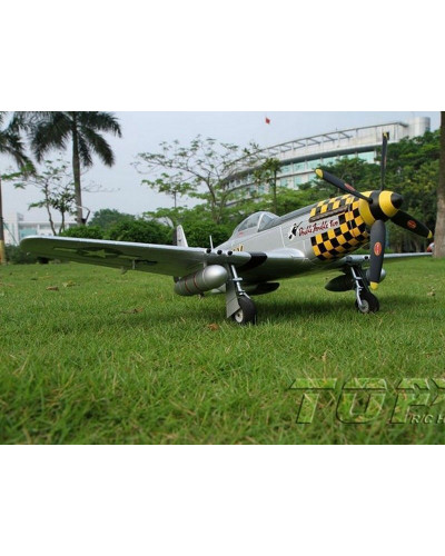 Радиоуправляемый самолет Top RC P-51D желтый 750мм 2.4G 4-ch LiPo RTF