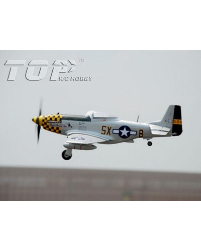 Радиоуправляемый самолет Top RC P-51D желтый 750мм 2.4G 4-ch LiPo RTF