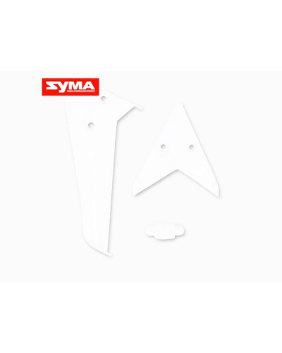 Хвостовое оперение (белое) для вертолета Syma S5