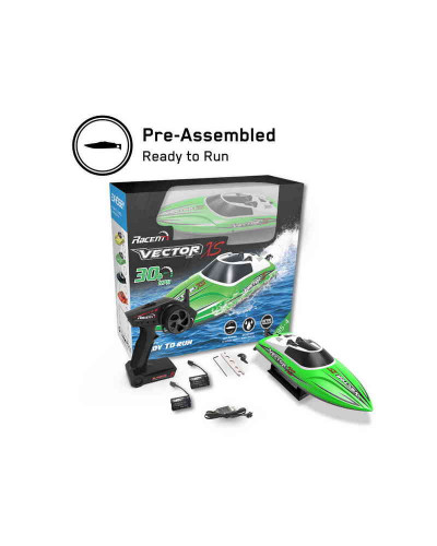 Радиоуправляемый катер Volantex RC Vector XS зеленый 2.4G RTR