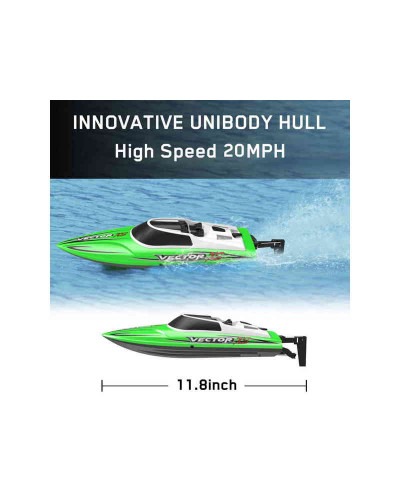 Радиоуправляемый катер Volantex RC Vector XS зеленый 2.4G RTR