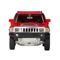Машина "АВТОПАНОРАМА" Hummer H3, красный, 1/32, свет, звук, инерция, в/к 17,5*13,5*9 см