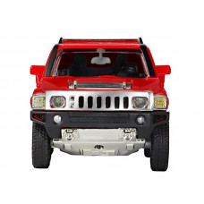 Машина "АВТОПАНОРАМА" Hummer H3, красный, 1/32, свет, звук, инерция, в/к 17,5*13,5*9 см