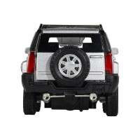 Машина "АВТОПАНОРАМА" Hummer H3, серебряный, 1/32, свет, звук, инерция, в/к 17,5*13,5*9 см